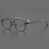 Axl Vintage Pilot Titanium Glasses Frame Aviator Frames Southood Black